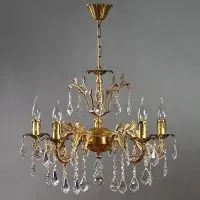 Люстра AMBIENTE by Brizzi Granada 2118/5 AB Leaf Crystal
