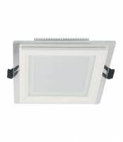 Встраиваемый светильник Lumina Deco Beneto LDC 8097-SQ-GL-18WSMD-D200*W200 WT