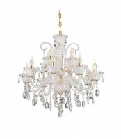 Хрустальная подвесная люстра Lumina Deco Eliza LDP 7028-8+4 WT