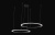 Люстра Crystal Lux MANZANA SP53W LED D600+800 BLACK Люстра Crystal Lux MANZANA SP53W LED D600+800 BLACK