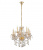Хрустальная подвесная люстра Lumina Deco Eliza LDP 7026-6+3 SL+GD