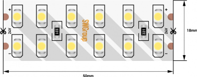 Светодиодная лента  SWG3240-24-19.2-W