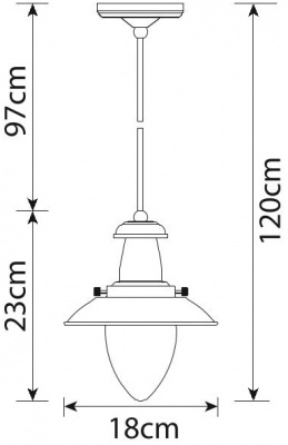 Подвесной светильник Fisherman A5518SP-1RI