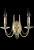 Бра Crystal Lux VICTORIA AP2 GOLD/AMBER