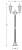 Наземный фонарь ASTORIA 2M 91408MA Gb ромб