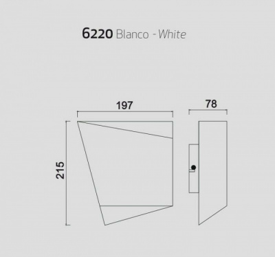 Настенный светильник Asimetric 6220