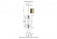 Светильник подвесной Crystal Lux AMARILLO SP12W LED BRASS