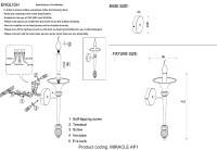 Бра Crystal Lux MIRACLE AP1 CHROME