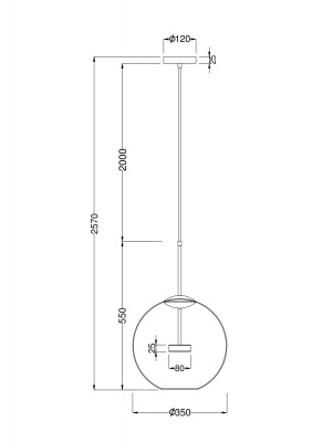 Подвесной светильник Maytoni MOD056PL-L12G3K