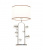 Настольная лампа Lumina Deco Fabi LDT 5528 CHR+WT