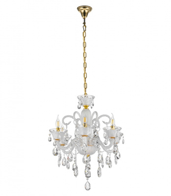 Хрустальная подвесная люстра Lumina Deco Eliza LDP 7028-6 WT