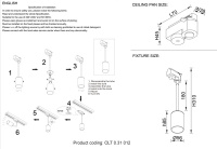 Светильник трековый однофазный Crystal Lux CLT 0.31 012 BL