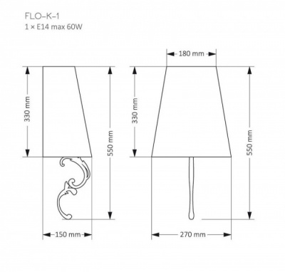 Бра Flor FLO-K-1(N)