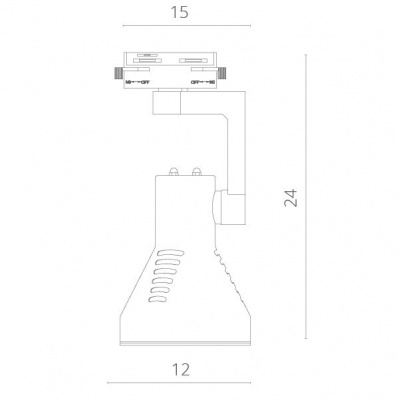 Трековый светильник Nido A5109PL-1WH