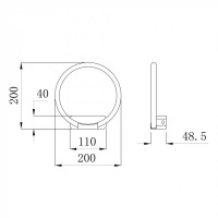 Настенный светильник Rapid A2500AP-1WH