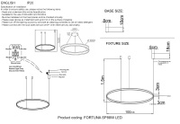 Люстра Crystal Lux FORTUNA SP88W LED BLACK